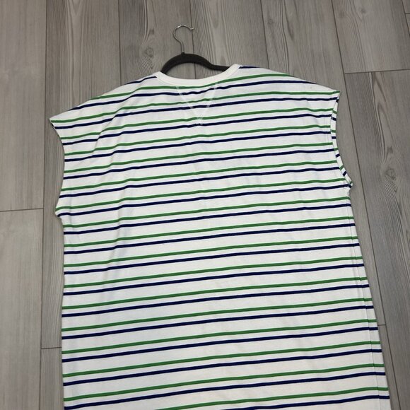 NWT TOMMY HILFIGER 3X Green Short Sleeve Above The Knee Shift Dress Sweatshirt - Picture 10 of 11